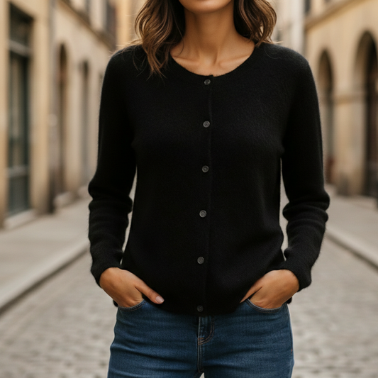 Cardigan Women Button Front Knit Long Sleeve