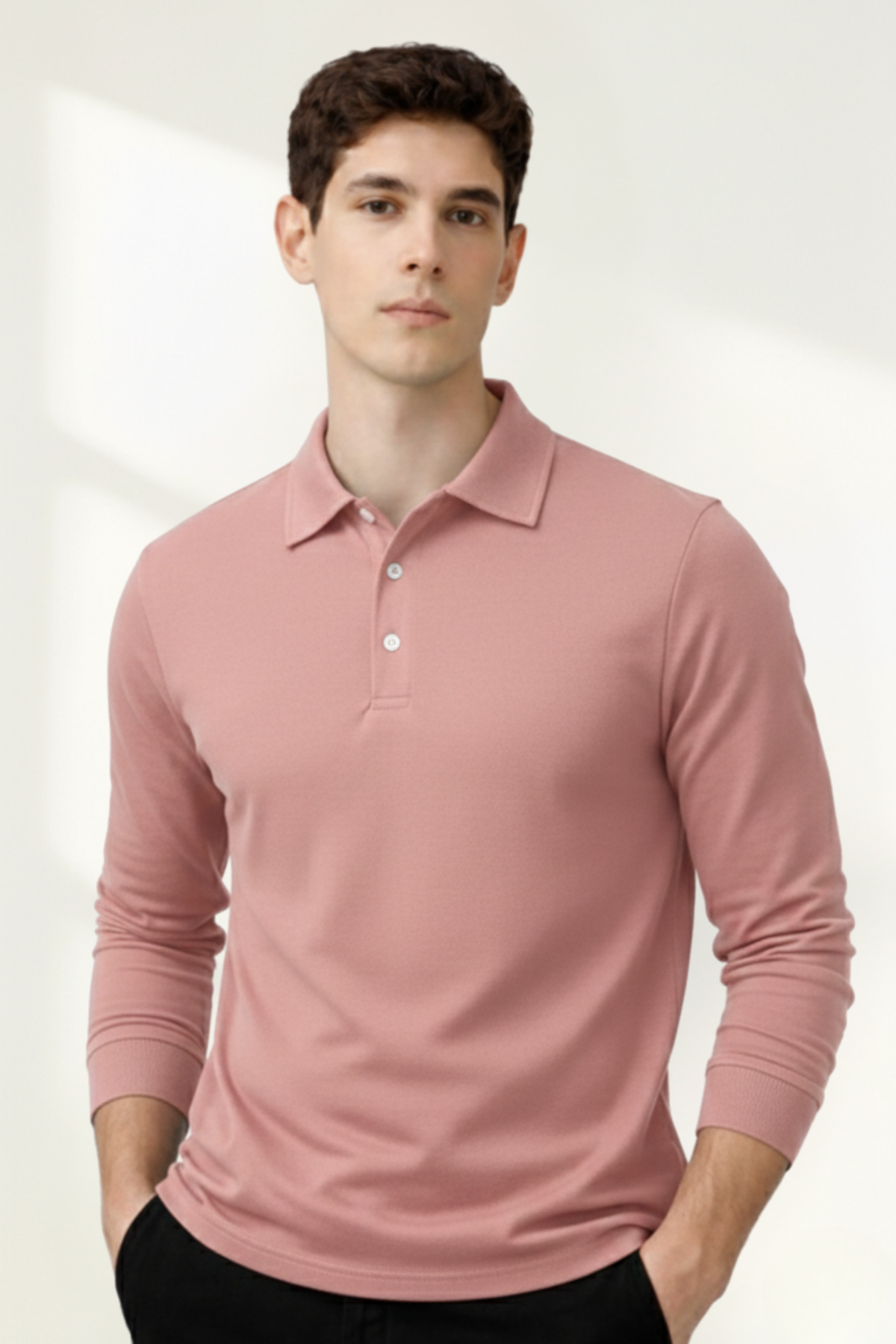 Men’s Long-Sleeve Polo Shirt