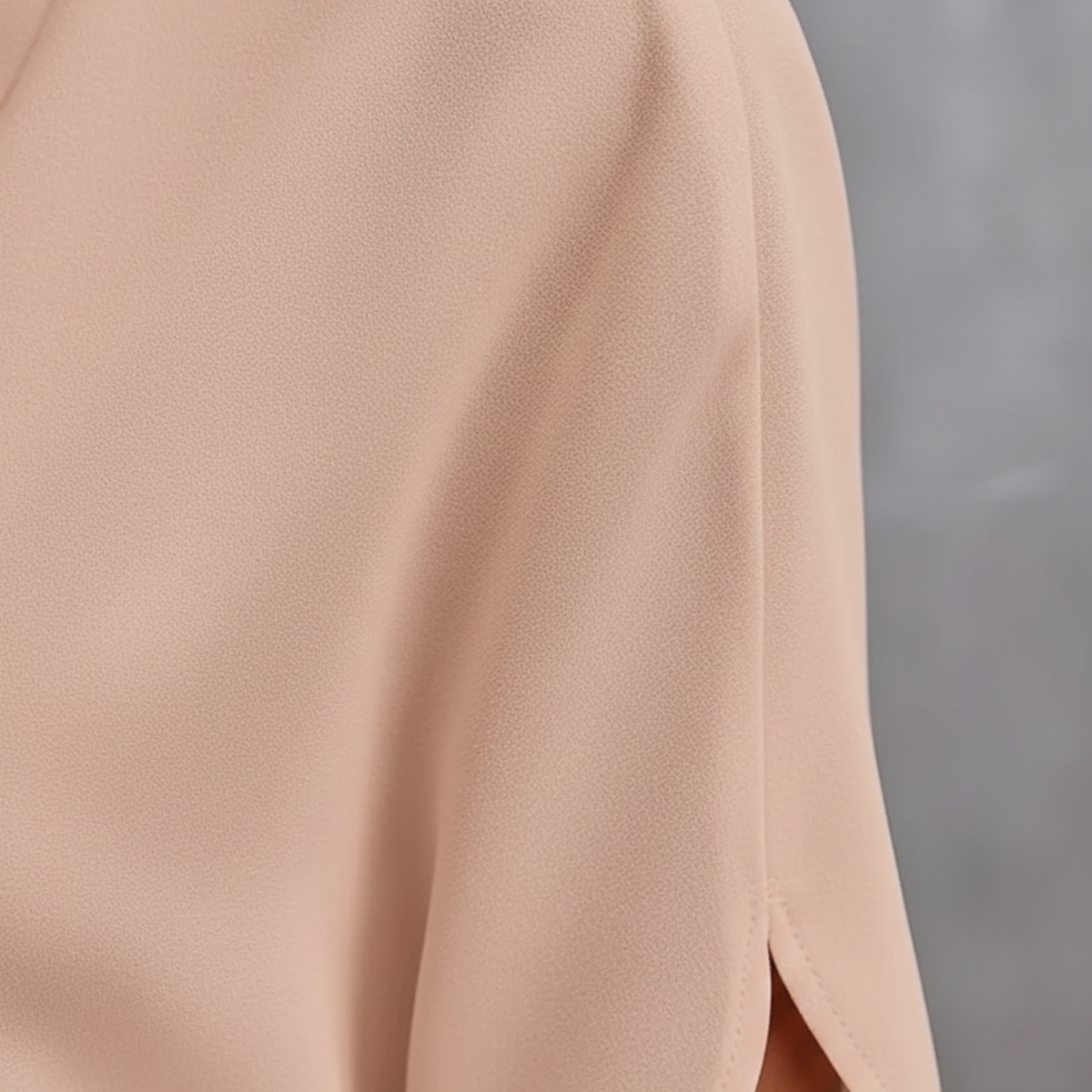 Silk Blouse V Neck Short Sleeve Women