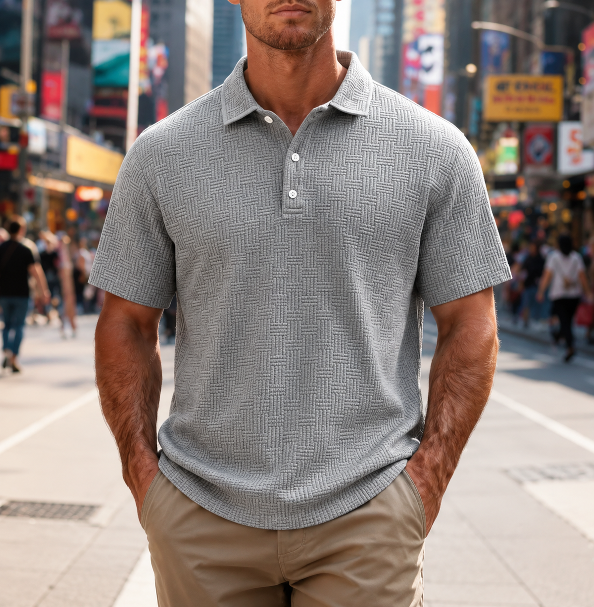 Men's Summer Short Sleeve Polo Shirt