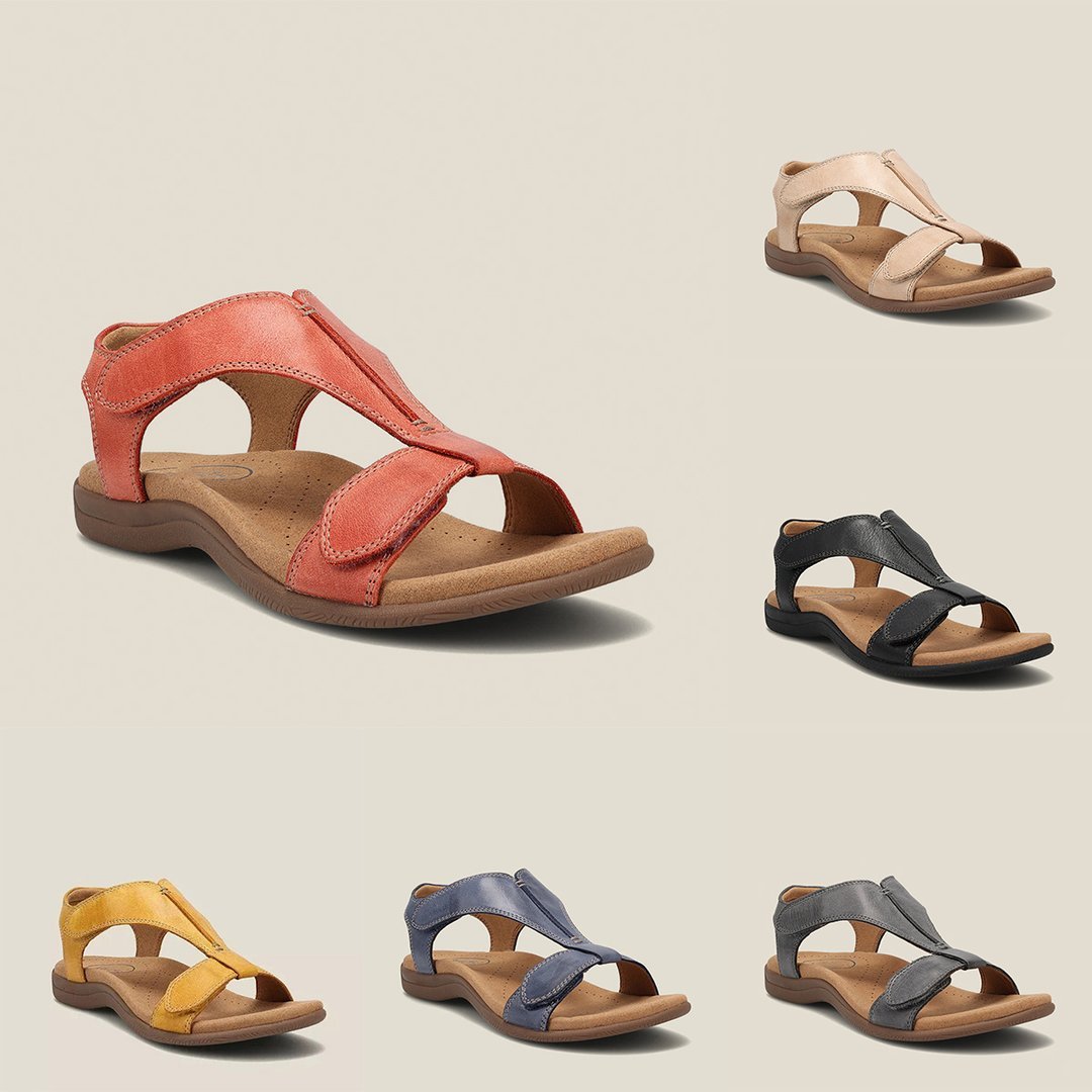 Aurelia | Women's T-Strap Orthopedic Arch Support Sandals Full