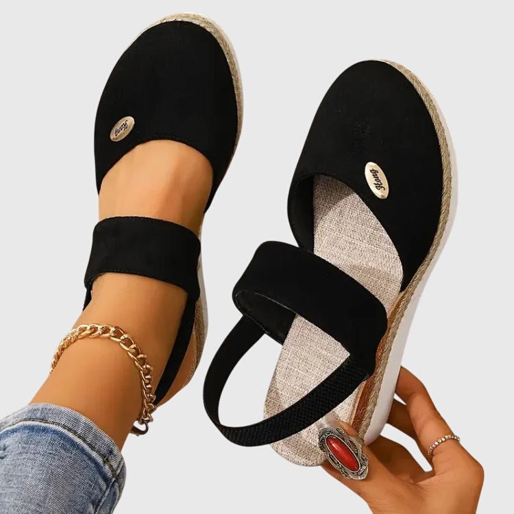 Calvara | Women's Orthopedic Woven Platform Sandals View 11