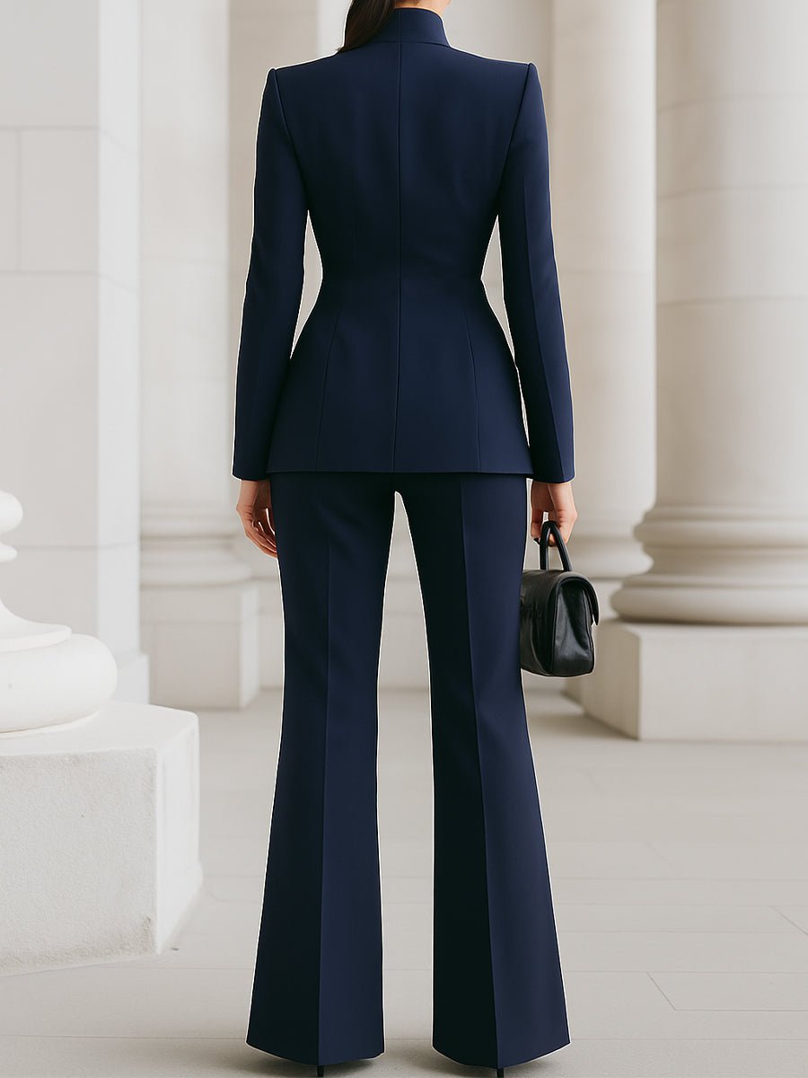 Elise | Women's Elegant Blazer Trouser Suit Angle