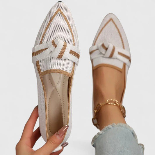 Faye | Women's Bow Orthopedic Loafers Front
