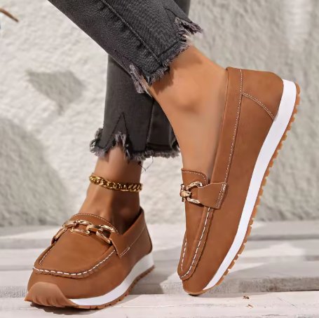 Halvine | Women's Orthopedic Loafers Horsebit Detail View 14