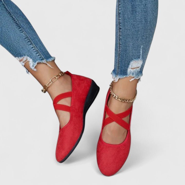 June | Cross Strap Orthopedic Shoes Side