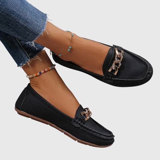 Lila | Women's Chain Orthopedic Loafers Front