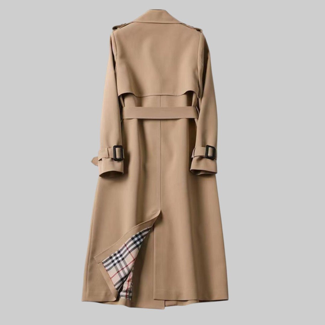 Magnolia | Women's Belted Classic Trench Coat Close Up