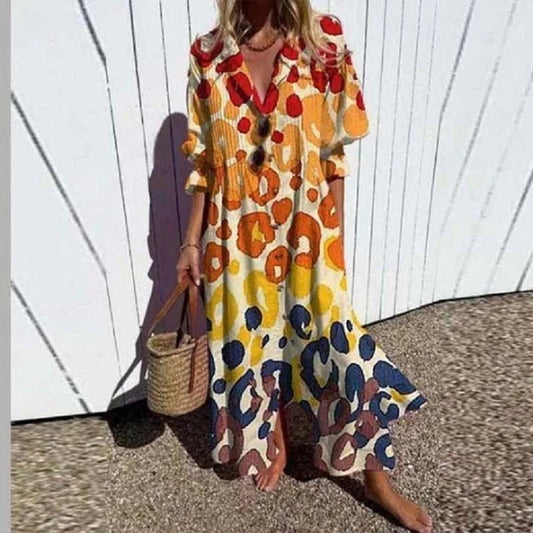 Mariella | Women's Floral Print Effortless Elegance Dress Front