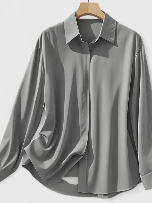 Marlise | Women's Elegant Button-Down Structured Top Front