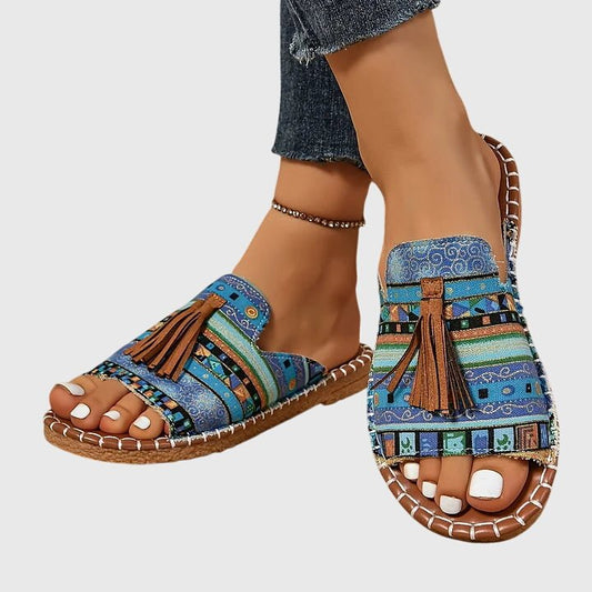 Tavine | Women's Orthopedic Tassel Sandals Front