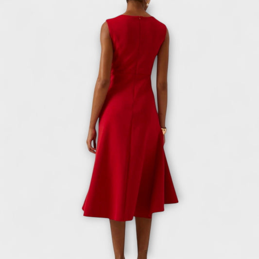 Thea | Ruffle Orthopedic Midi Dress Front