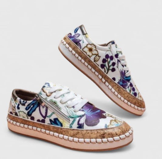Thea | Women's Cork Platform Orthopedic Shoes Front