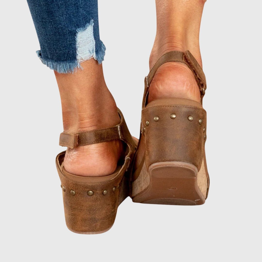 Varelle | Women's Orthopedic Cork Wedge Sandals View 13