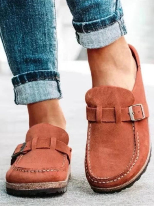 Wren | Women's Buckle Comfort Clogs Front