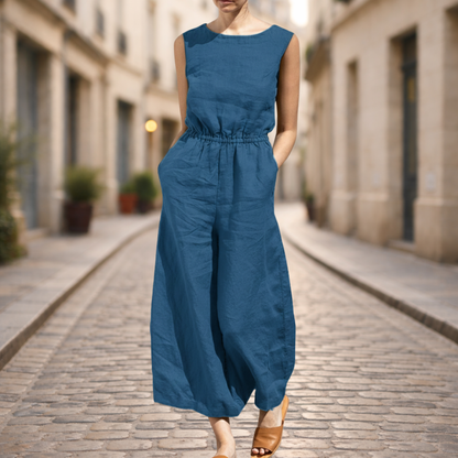 Women Wide Leg Long Jumpsuit Casual