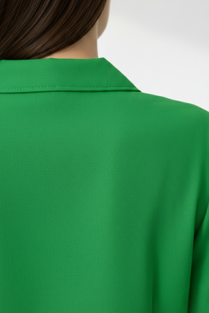 Women’s Button-Front Short-Sleeve Blouse