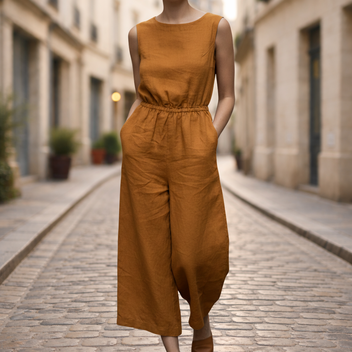 Women Wide Leg Long Jumpsuit Casual