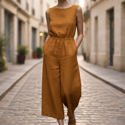 Women Wide Leg Long Jumpsuit Casual