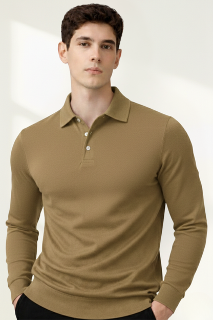Men’s Long-Sleeve Polo Shirt