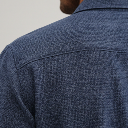 Men's Shirt with Short Sleeve Button Front