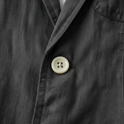 Linen Suit Set Two Piece Blazer and Pants Men