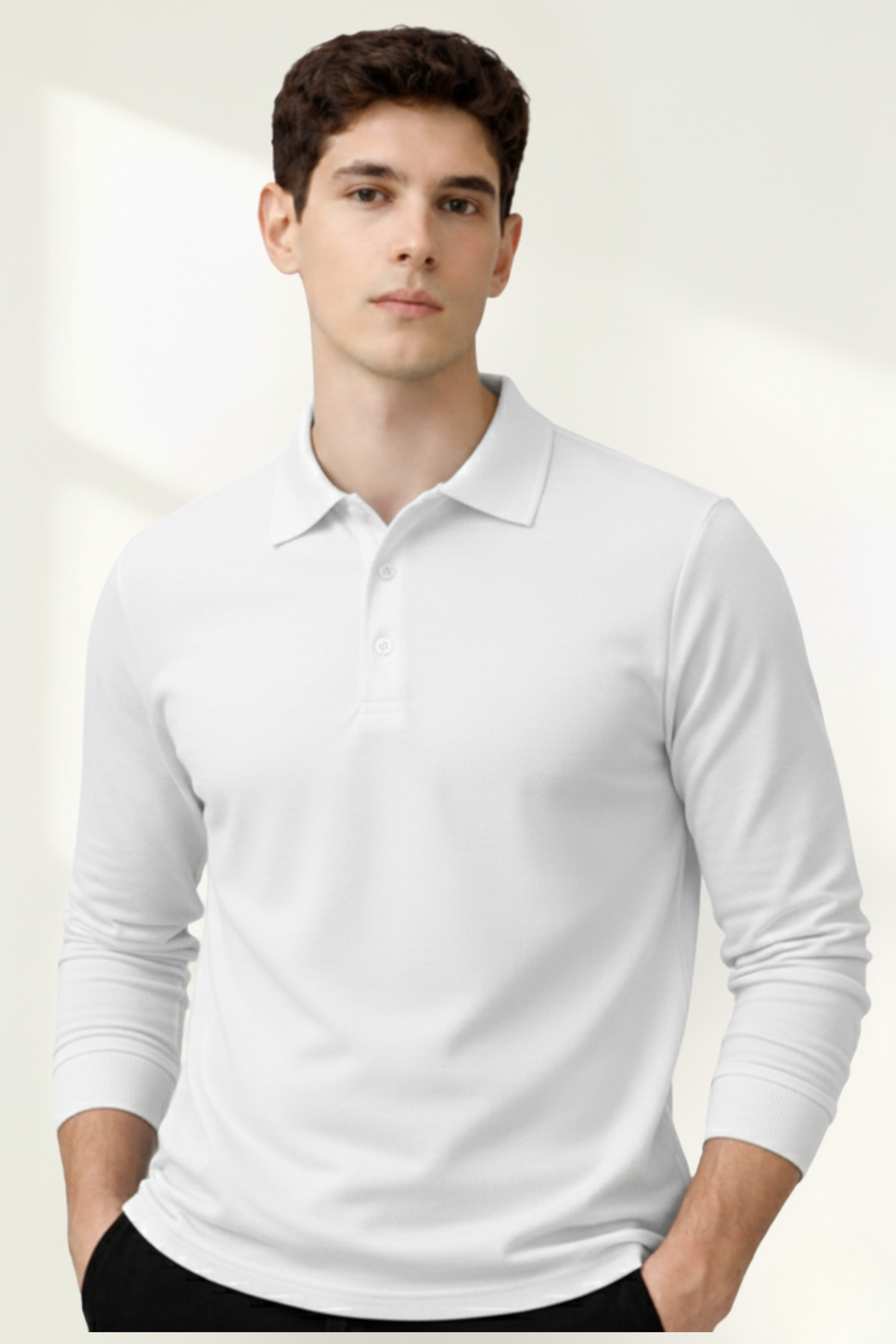 Men’s Long-Sleeve Polo Shirt
