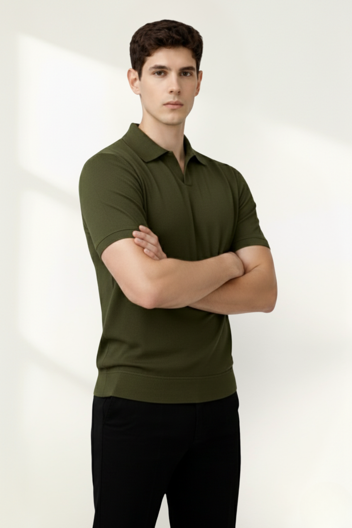 Polo en tricot pour homme