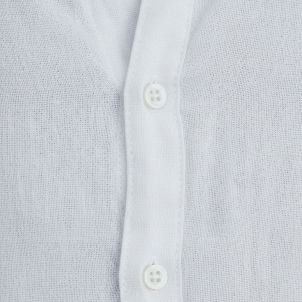 Linen Shirt Mandarin Collar Long Sleeve Men Adult