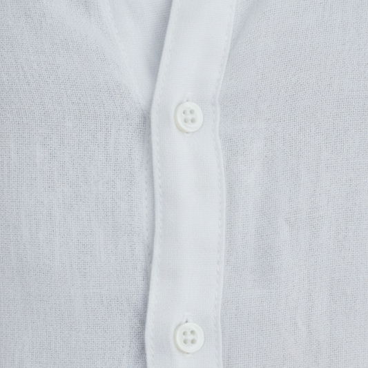 Linen Shirt Mandarin Collar Long Sleeve Men Adult