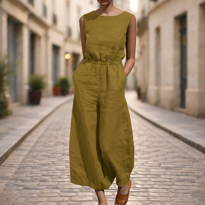 Women Wide Leg Long Jumpsuit Casual
