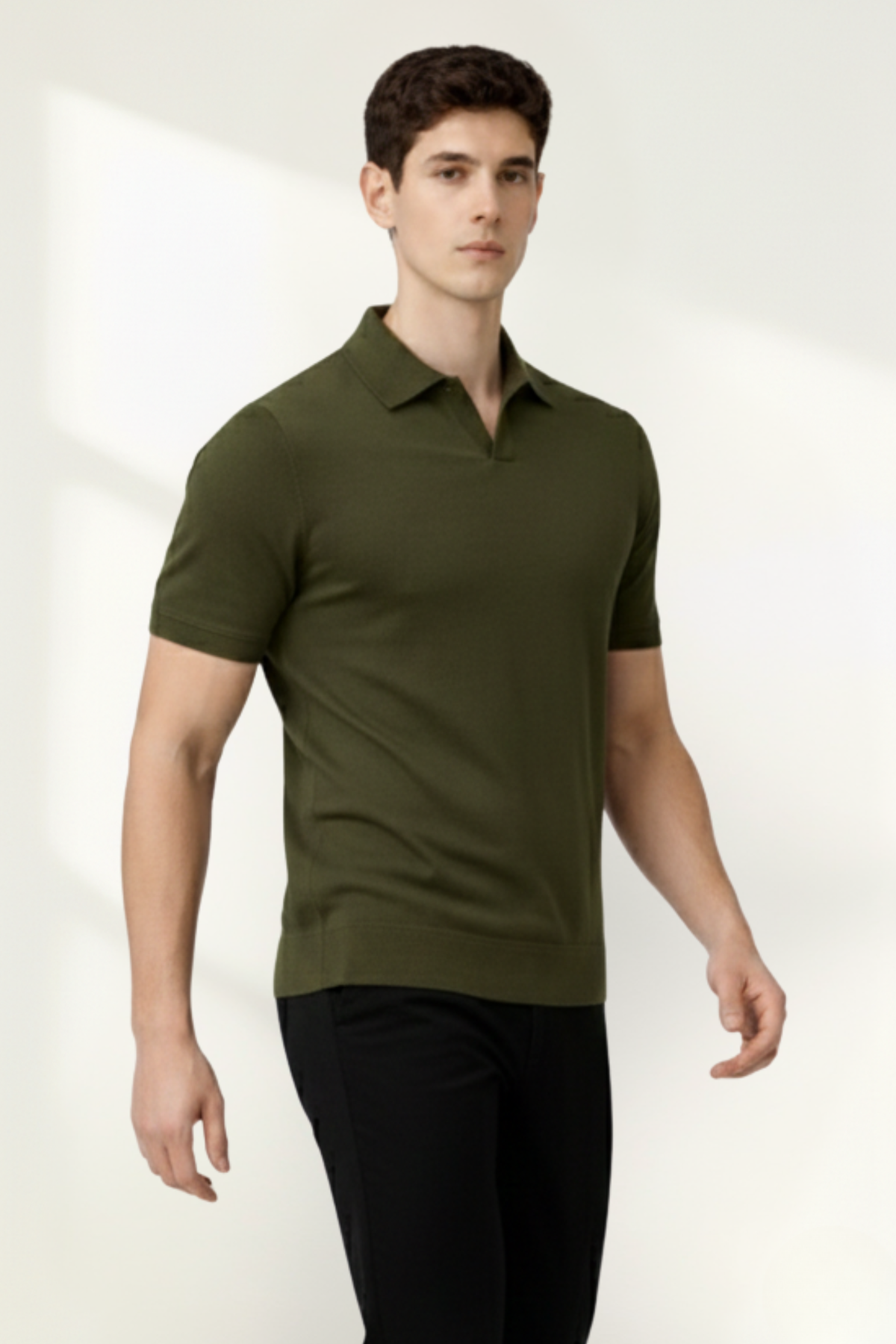 Polo en tricot pour homme
