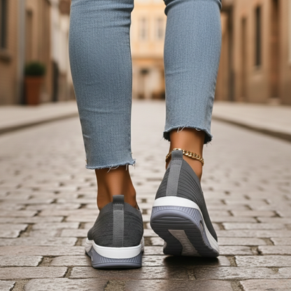 Chaussures orthopédiques pour femmes à enfiler avec semelle amortissante