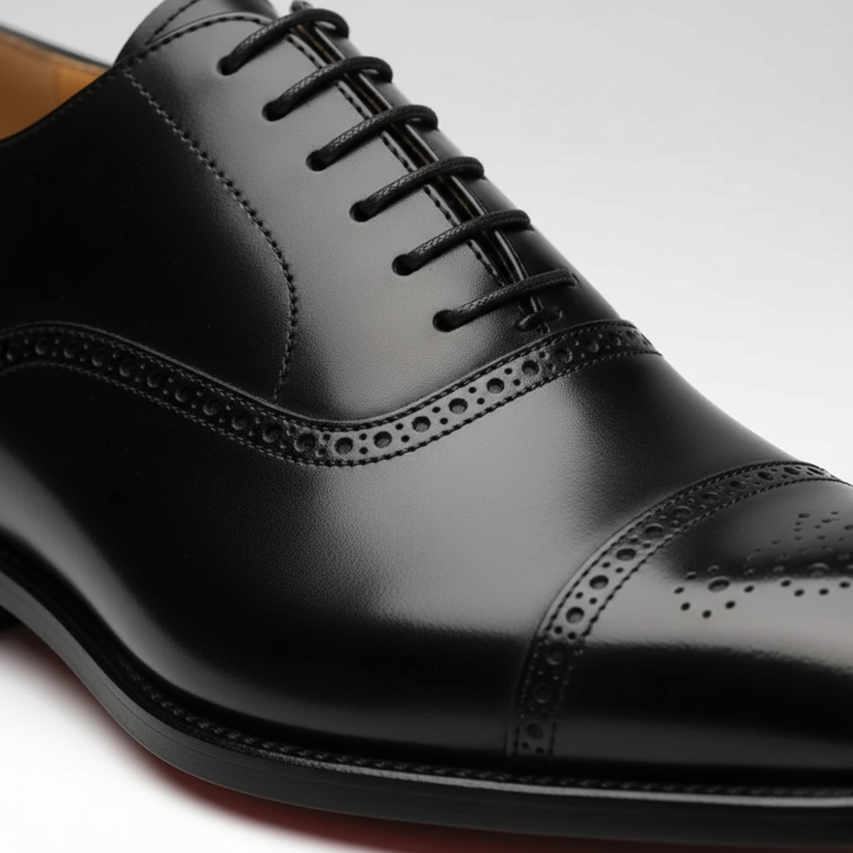 Dress Shoes Cap Toe Leather Men
