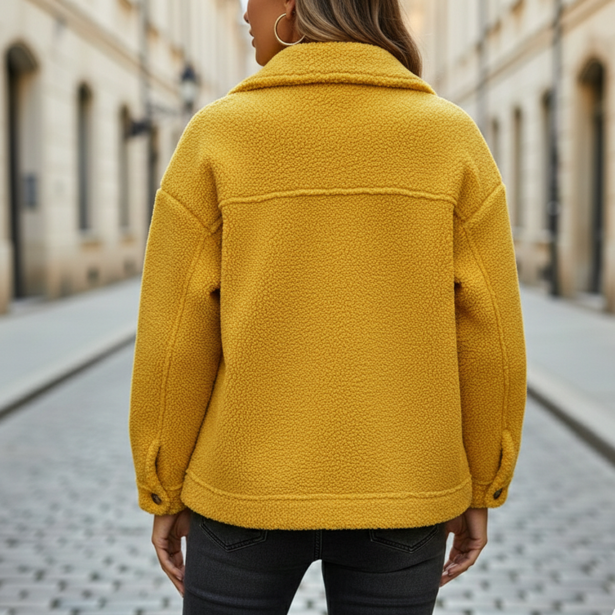 Chaqueta de Otoño para Mujeres con Botones y Manga Larga