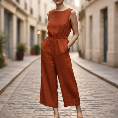 Women Wide Leg Long Jumpsuit Casual