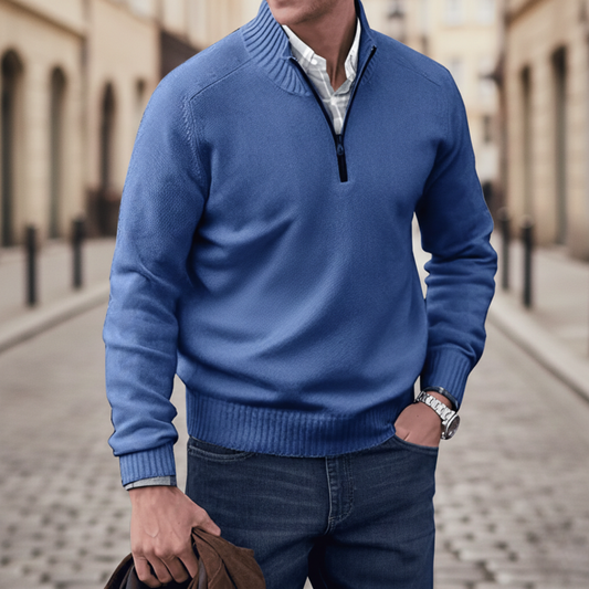 Men’s Quarter-Zip Knit Sweater