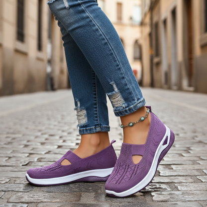 Women's orthopedic walking Shoes Slip On Knit