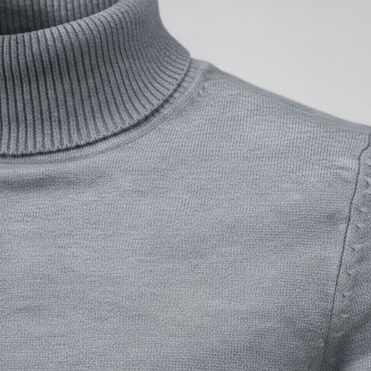 Men’s Turtleneck Knit Sweater Long Sleeve