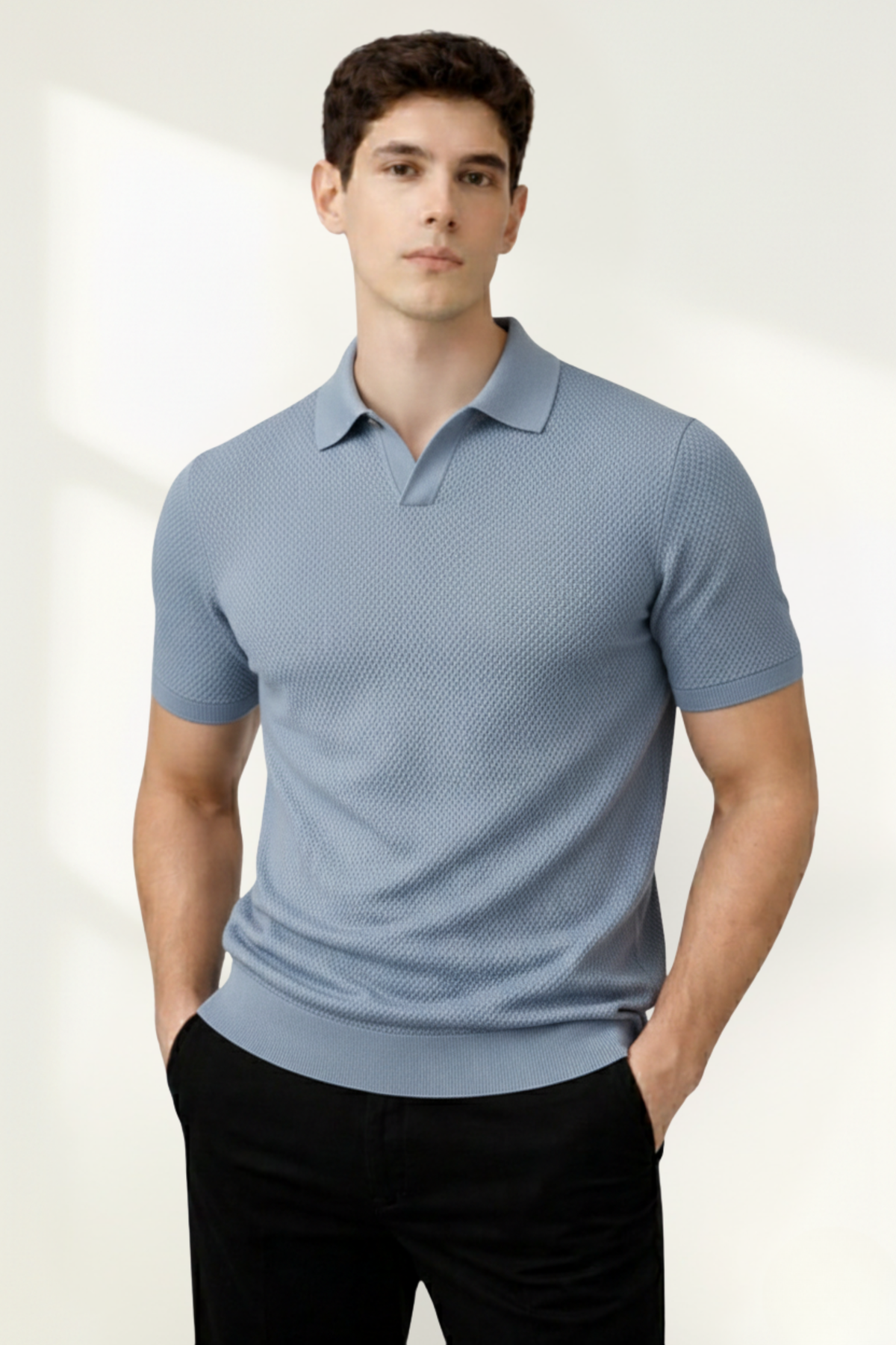 Polo en tricot pour homme