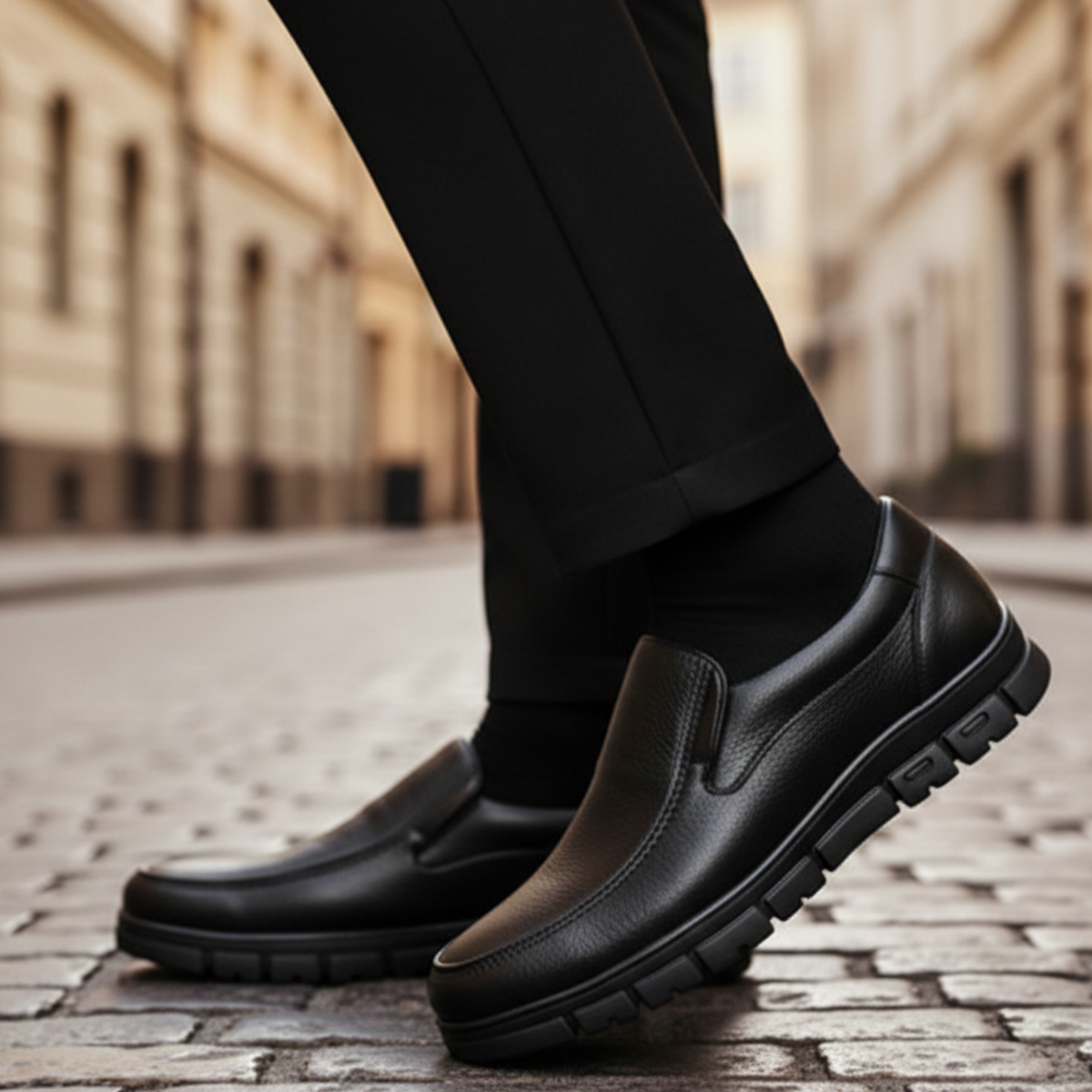 Orthopedic Shoes Slip On Cushioned Sole Men