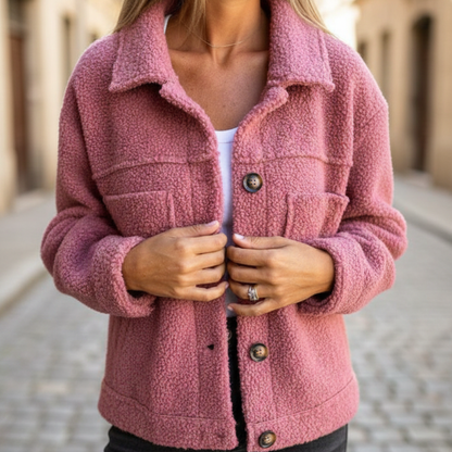 Chaqueta de Otoño para Mujeres con Botones y Manga Larga
