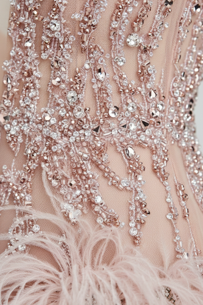 Sequin Feathered Dress for Women