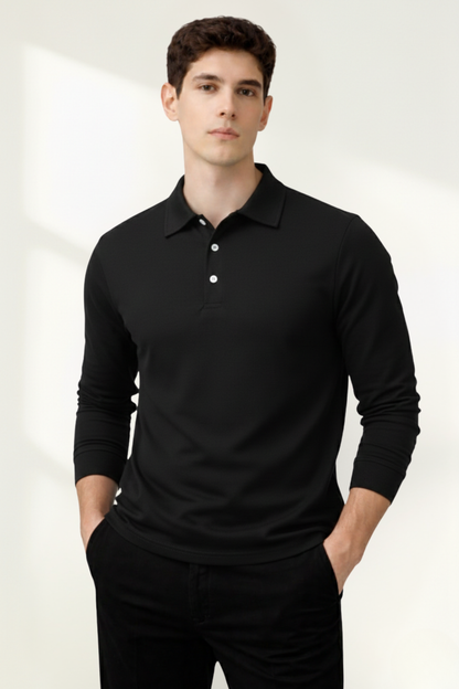 Men’s Long-Sleeve Polo Shirt