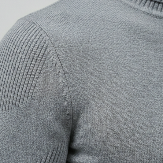 Men’s Turtleneck Knit Sweater Long Sleeve