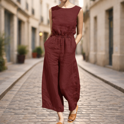 Women Wide Leg Long Jumpsuit Casual