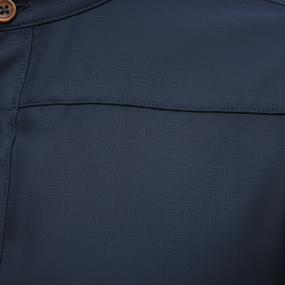 Men's Collar Shirt Long Sleeve Button Front