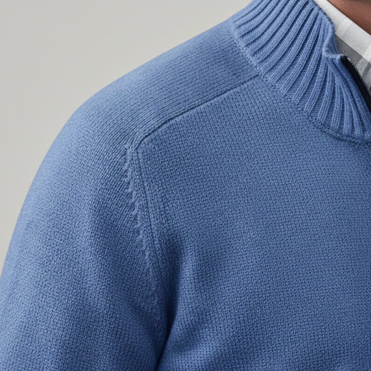 Men’s Quarter-Zip Knit Sweater