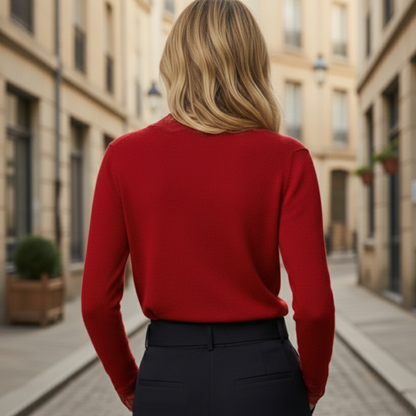 Cardigan Lace Trim V Neck Long Sleeve Women