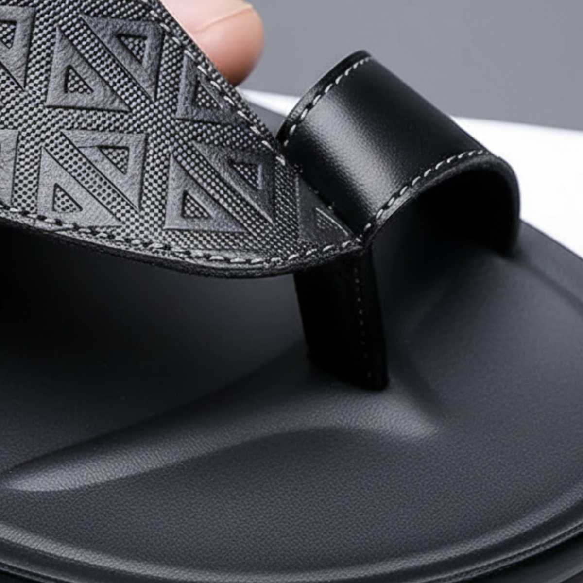 Sandales d'été à bout ouvert à enfiler pour hommes